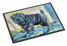 Load image into Gallery viewer, Blue Shar Pei Doormat - 24x36 Decorative Floor Mat – Indoor/Outdoor Rug