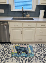Load image into Gallery viewer, Blue Shar Pei Machine Washable Memory Foam Mat 7333RUG