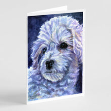 Load image into Gallery viewer, Bichon Frise Greeting Cards -  Blank Note Cards – 8-Pack of Artist-Designed Cards with Envelopes