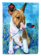 Load image into Gallery viewer, Bull Terrier Rose for Mom Garden Flag – Decorative Outdoor Yard Flag 7339GF
