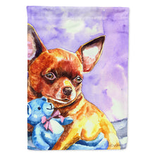 Load image into Gallery viewer, Chihuahua with Teddy Bear Flag Canvas House Size 7340CHF