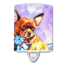 Load image into Gallery viewer, Chihuahua with Teddy Bear Ceramic Night Light 7340CNL