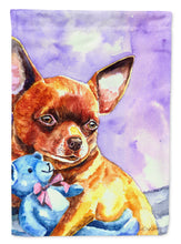 Load image into Gallery viewer, Chihuahua with Teddy Bear Garden Flag – Decorative Outdoor Yard Flag 7340GF