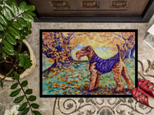 Load image into Gallery viewer, Autumn Airedale Terrier Doormat - 24x36 Decorative Floor Mat – Indoor/Outdoor Rug