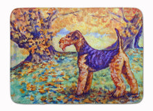 Load image into Gallery viewer, Autumn Airedale Terrier Machine Washable Memory Foam Mat 7343RUG