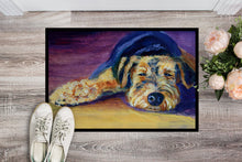 Load image into Gallery viewer, Snoozer Airedale Terrier Doormat - 24x36 Decorative Floor Mat – Indoor/Outdoor Rug