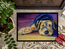 Load image into Gallery viewer, Snoozer Airedale Terrier Doormat - 24x36 Decorative Floor Mat – Indoor/Outdoor Rug