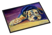 Load image into Gallery viewer, Snoozer Airedale Terrier Doormat - 24x36 Decorative Floor Mat – Indoor/Outdoor Rug