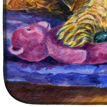 Load image into Gallery viewer, Airedale Terrier Teddy Bear Dish Drying Mat – Absorbent, Artistic Kitchen Essentials 7345DDM