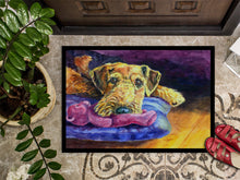 Load image into Gallery viewer, Airedale Terrier Teddy Bear Doormat - 24x36 Decorative Floor Mat – Indoor/Outdoor Rug