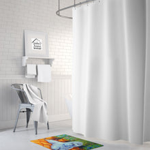 Load image into Gallery viewer, Bichon Frise on the patio Machine Washable Memory Foam Mat 7346RUG