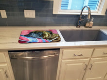 Load image into Gallery viewer, Fawn Boxer Dish Drying Mat – Absorbent, Artistic Kitchen Essentials 7347DDM