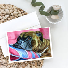 Load image into Gallery viewer, Fawn Boxer Greeting Cards -  Blank Note Cards – 8-Pack of Artist-Designed Cards with Envelopes