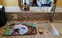 Load image into Gallery viewer, Admiral the English Bulldog Dish Drying Mat – Absorbent, Artistic Kitchen Essentials 7349DDM