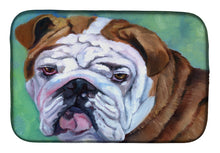 Load image into Gallery viewer, Admiral the English Bulldog Dish Drying Mat – Absorbent, Artistic Kitchen Essentials 7349DDM