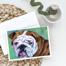 Load image into Gallery viewer, Admiral the English Bulldog Greeting Cards -  Blank Note Cards – 8-Pack of Artist-Designed Cards with Envelopes
