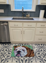 Load image into Gallery viewer, Admiral the English Bulldog Machine Washable Memory Foam Mat 7349RUG