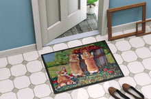 Load image into Gallery viewer, Apple Helper Corgis Doormat - 18x27 Decorative Floor Mat – Indoor/Outdoor Rug with Artistic Flair 7351MAT