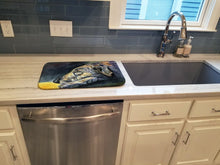 Load image into Gallery viewer, Irish Wolfhound Sleeper Dish Drying Mat – Absorbent, Artistic Kitchen Essentials 7353DDM