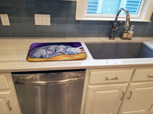 Load image into Gallery viewer, Weimaraner Snuggle Bunny Dish Drying Mat – Absorbent, Artistic Kitchen Essentials 7354DDM