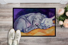 Load image into Gallery viewer, Weimaraner Snuggle Bunny Doormat - 24x36 Decorative Floor Mat – Indoor/Outdoor Rug