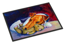 Load image into Gallery viewer, Fox Terrier and Teddy Bear Doormat - 24x36 Decorative Floor Mat – Indoor/Outdoor Rug