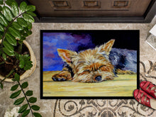 Load image into Gallery viewer, Yorkie Taking a Nap Doormat - 24x36 Decorative Floor Mat – Indoor/Outdoor Rug