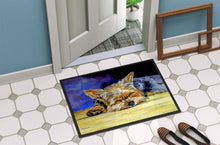 Load image into Gallery viewer, Yorkie Taking a Nap Doormat - 24x36 Decorative Floor Mat – Indoor/Outdoor Rug