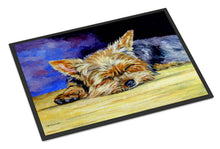 Load image into Gallery viewer, Yorkie Taking a Nap Doormat - 18x27 Decorative Floor Mat – Indoor/Outdoor Rug with Artistic Flair 7357MAT