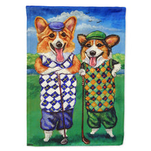 Load image into Gallery viewer, Corgi Golfers Flag Canvas House Size 7361CHF