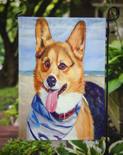 Load image into Gallery viewer, Corgi Beach Bandana Garden Flag – Decorative Outdoor Yard Flag 7363GF