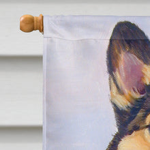 Load image into Gallery viewer, Pembroke Corgi Waiting Flag Canvas House Size 7365CHF