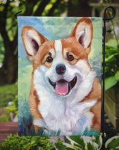 Load image into Gallery viewer, Pembroke Corgi Happy Face Garden Flag – Decorative Outdoor Yard Flag 7366GF