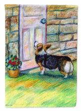 Load image into Gallery viewer, Let me in Corgi Flag Canvas House Size 7370CHF