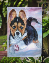 Load image into Gallery viewer, Puppy Chase Corgi Garden Flag – Decorative Outdoor Yard Flag 7371GF