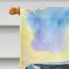 Load image into Gallery viewer, Watercolor Doberman Flag Canvas House Size 7372CHF