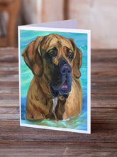 Load image into Gallery viewer, Fila Brasilerio Greeting Cards -  Blank Note Cards – 8-Pack of Artist-Designed Cards with Envelopes