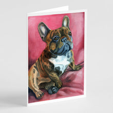 Load image into Gallery viewer, French Bulldog Snuggle Greeting Cards -  Blank Note Cards – 8-Pack of Artist-Designed Cards with Envelopes