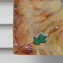 Load image into Gallery viewer, Golden Retriver Holly Flag Canvas House Size 7381CHF