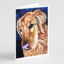 Load image into Gallery viewer, Golden Retriver Huh Greeting Cards -  Blank Note Cards – 8-Pack of Artist-Designed Cards with Envelopes