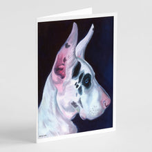 Load image into Gallery viewer, Great Dane Harlequin Greeting Cards -  Blank Note Cards – 8-Pack of Artist-Designed Cards with Envelopes