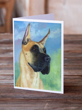 Load image into Gallery viewer, Great Dane Apollo the Great Greeting Cards -  Blank Note Cards – 8-Pack of Artist-Designed Cards with Envelopes