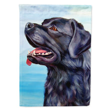 Load image into Gallery viewer, Black Labrador Retriever Flag Canvas House Size 7389CHF