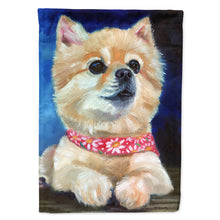 Load image into Gallery viewer, Fancy Bandana Pomeranian Puppy Flag Canvas House Size 7392CHF