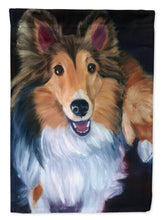 Load image into Gallery viewer, Sheltie Stand Off Garden Flag – Decorative Outdoor Yard Flag 7394GF