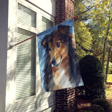 Load image into Gallery viewer, Sheltie Good Boy Flag Canvas House Size 7395CHF