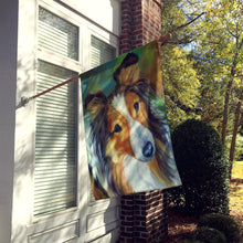 Load image into Gallery viewer, Sheltie Curiosity Flag Canvas House Size 7396CHF
