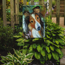 Load image into Gallery viewer, Sheltie Curiosity Garden Flag – Decorative Outdoor Yard Flag 7396GF