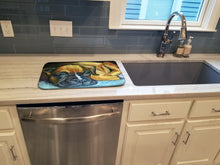 Load image into Gallery viewer, Boxer Pup Dish Drying Mat – Absorbent, Artistic Kitchen Essentials 7401DDM