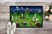 Load image into Gallery viewer, Corgi Backyard Circus Doormat - 24x36 Decorative Floor Mat – Indoor/Outdoor Rug